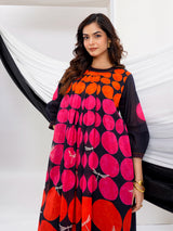 Multicolor georgette silk printed kurti set for casual wear