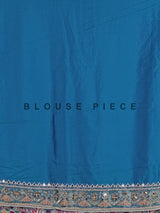Blue art patola silk saree with elephant motif elegance