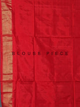 Off white pure hyderabadi patola silk saree with contrast border