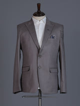 Pastel grey  polyster viscose coat suit