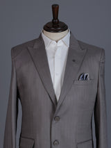 Pastel grey  polyster viscose coat suit