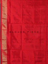 Blue patola silk saree with elephant motif border