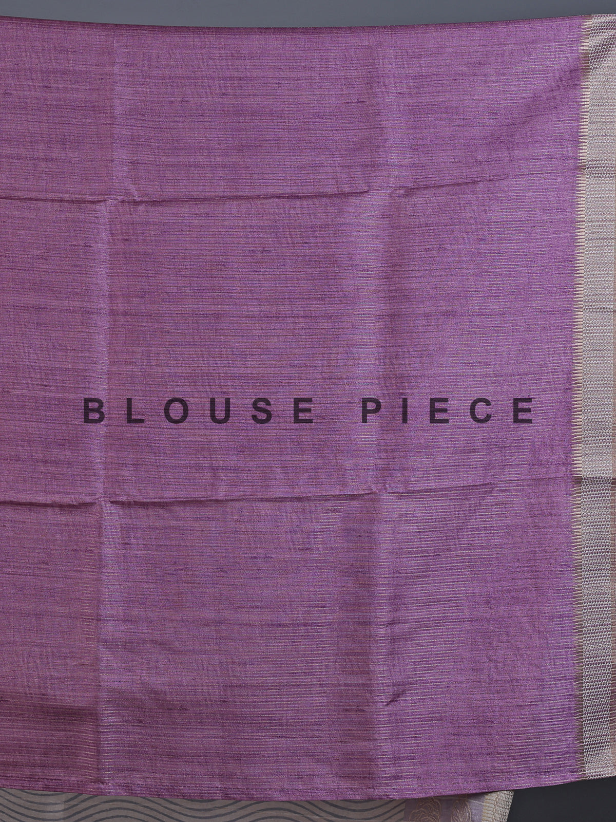 Beige cotton silk saree with patch zari work