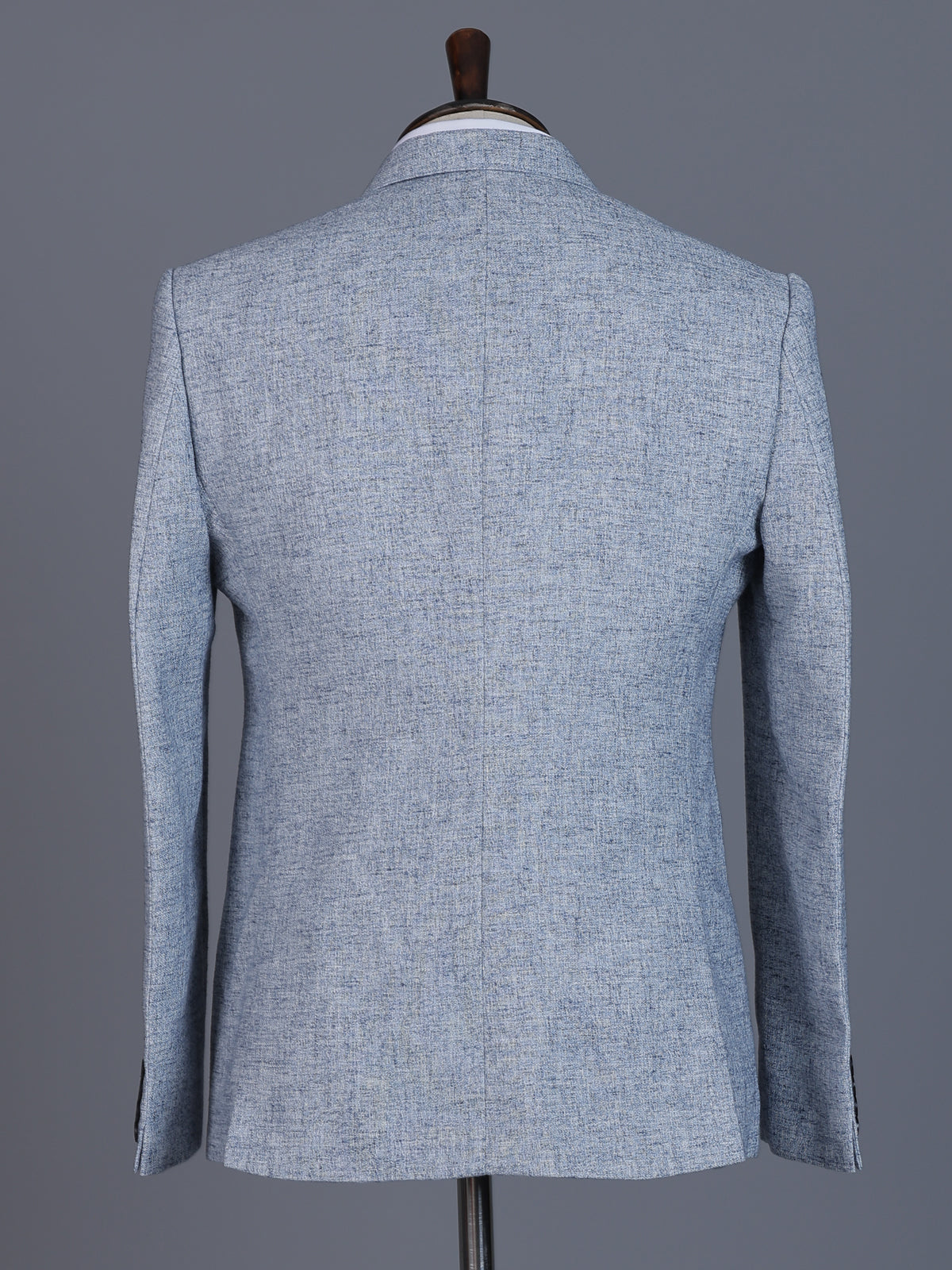 Light blue linen silk blazer for formal wear