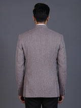Onion pink linen silk blazer for reception wear