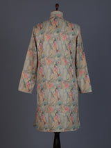 Multicolor printed jacquard kurta suit
