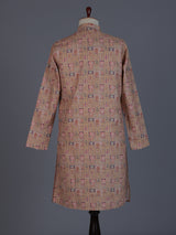 Light brown festive wear kurta suit in linen
