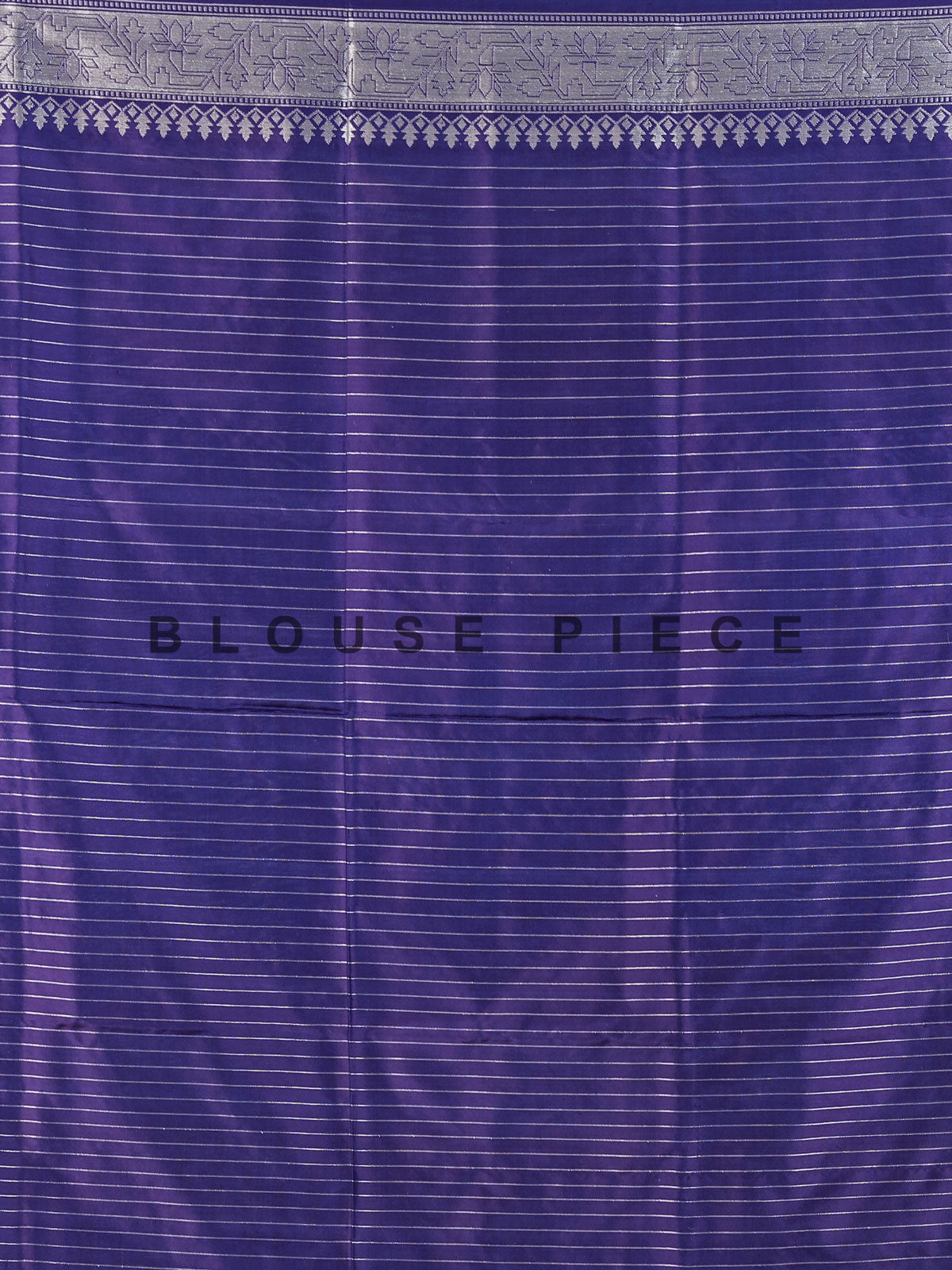 Purple banarasi silk saree with floral zari butti border