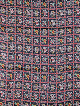 Soft peach art tusser silk saree with artistic prints and rich pallu