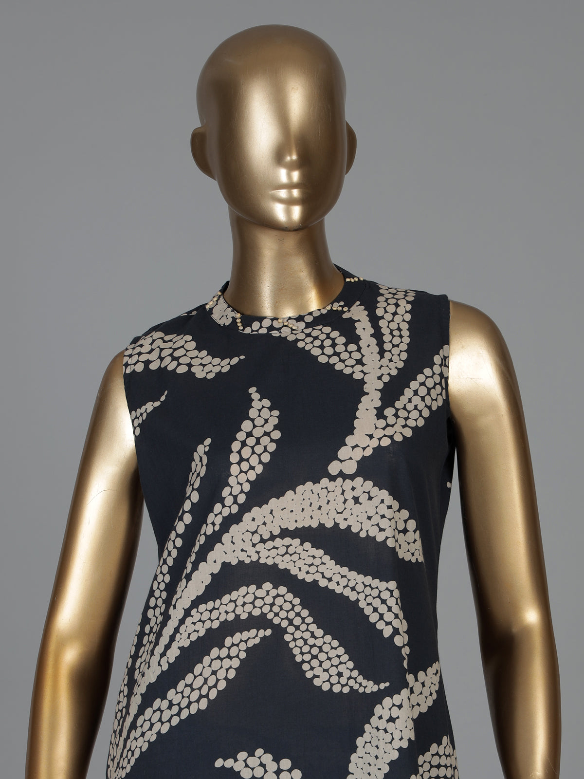 Navy blue printed silk kurti palazzo set for chic look
