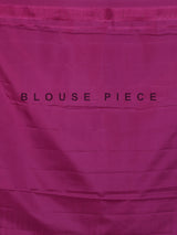 Pink Kanjivaram silk saree with all-over zari shine