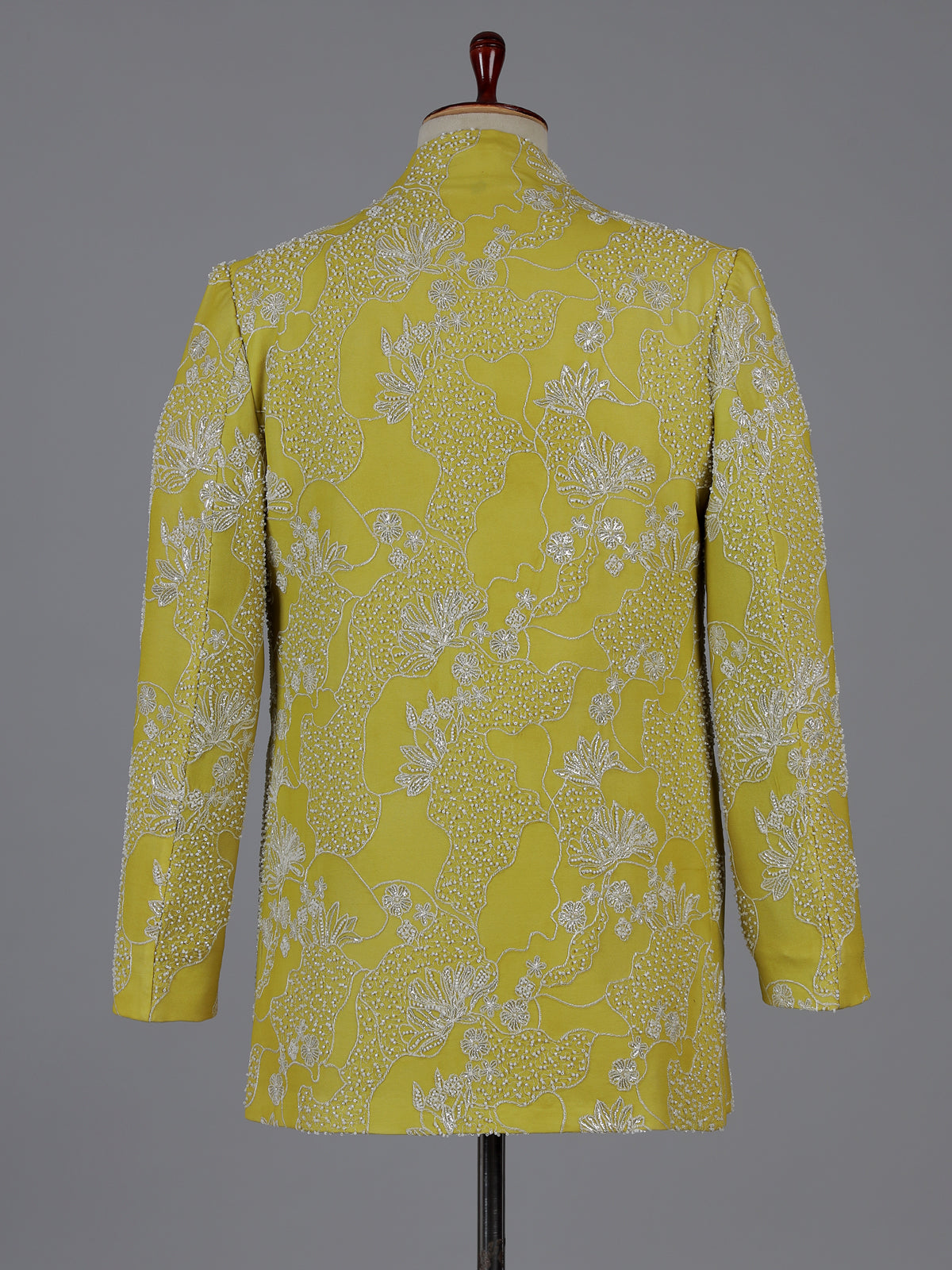 Lime yellow festive Indo western outfit