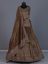 Bronze brown regal silk lehenga choli