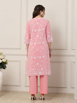 Light pink printed cotton everyday charm