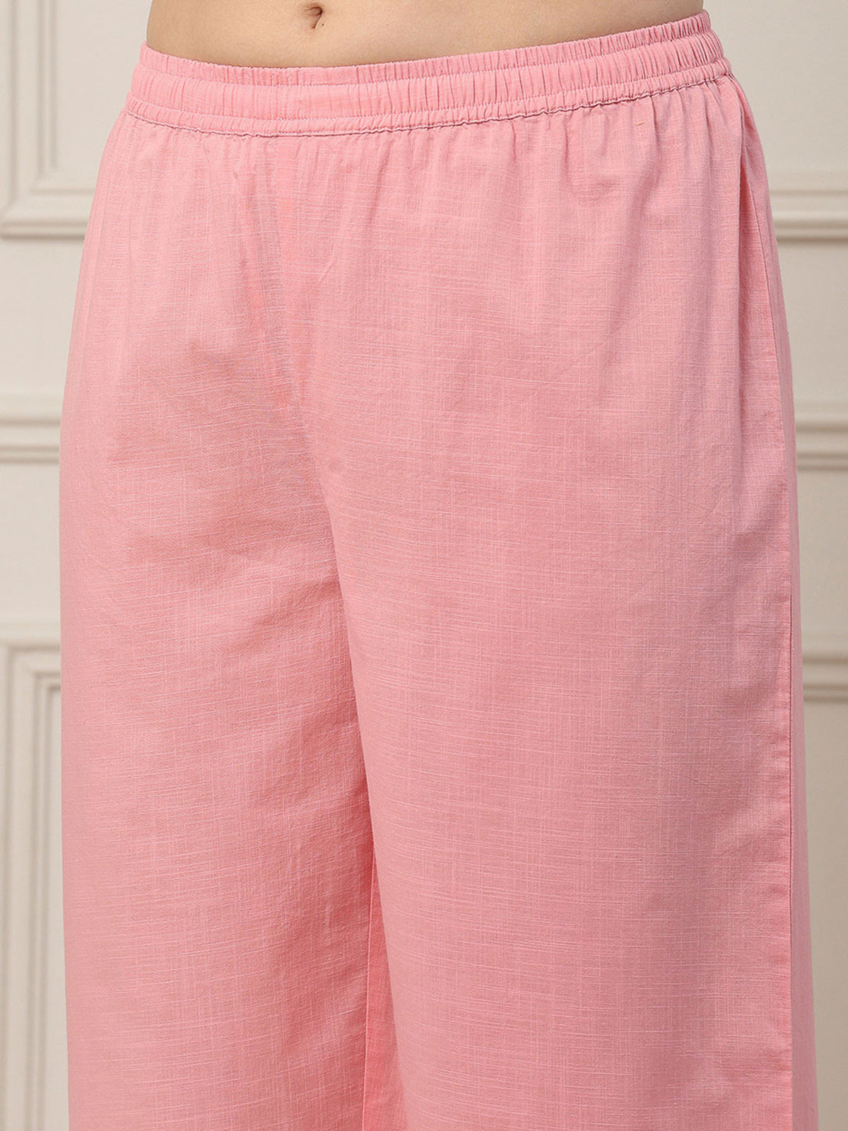 Light pink printed cotton everyday charm