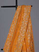 Mustard yellow silk haldi saree