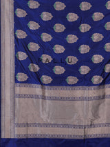 Royal blue banarasi silk traditional saree