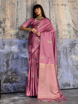 Pink radiant handloom wedding saree glamour statement