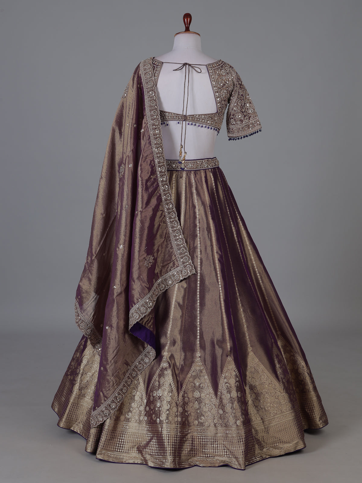 Pastel purple royal wedding wear lehenga choli