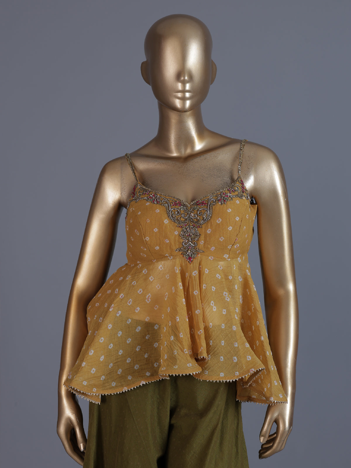 Yellow sunshine celebration palazzo suit ensemble