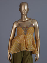 Yellow sunshine celebration palazzo suit ensemble