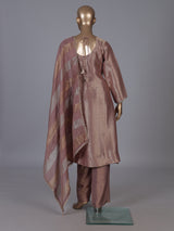 Onion pink brocade salwar suit with