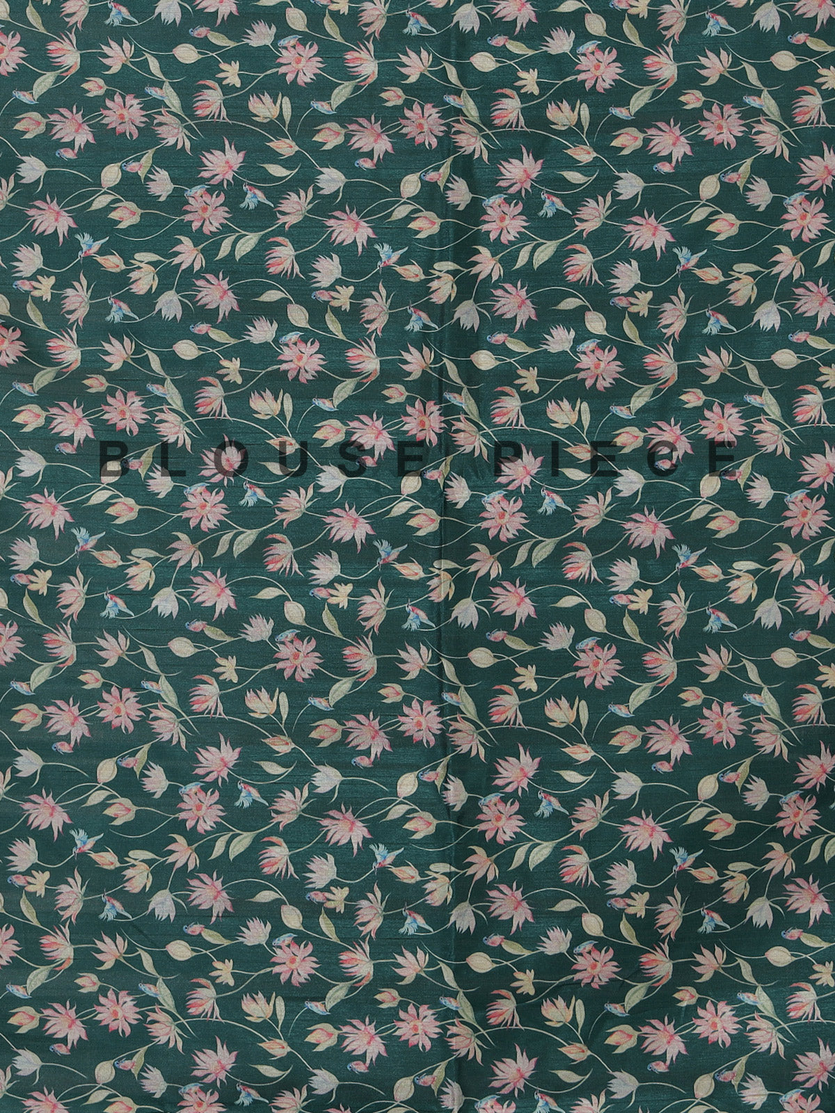 Green swan lotus festive tussar saree