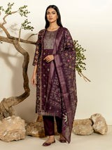 Wine silk patola print festive kurti set