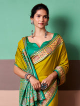 Olive heritage ikat patola saree