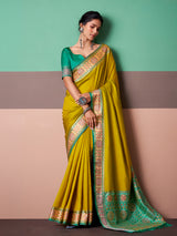 Olive heritage ikat patola saree