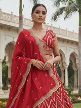 Maroon designer dola silk lehenga choli with dupatta