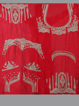 Red raw silk designer bridal lehenga choli elegance