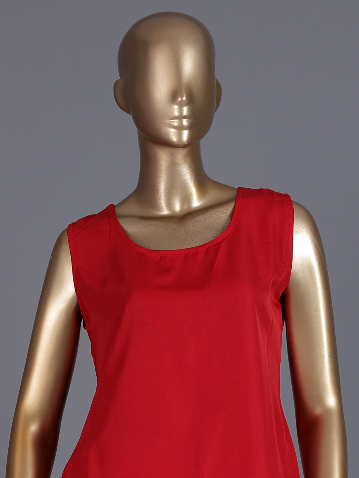 Red designer organza silk kaftan palazzo suit