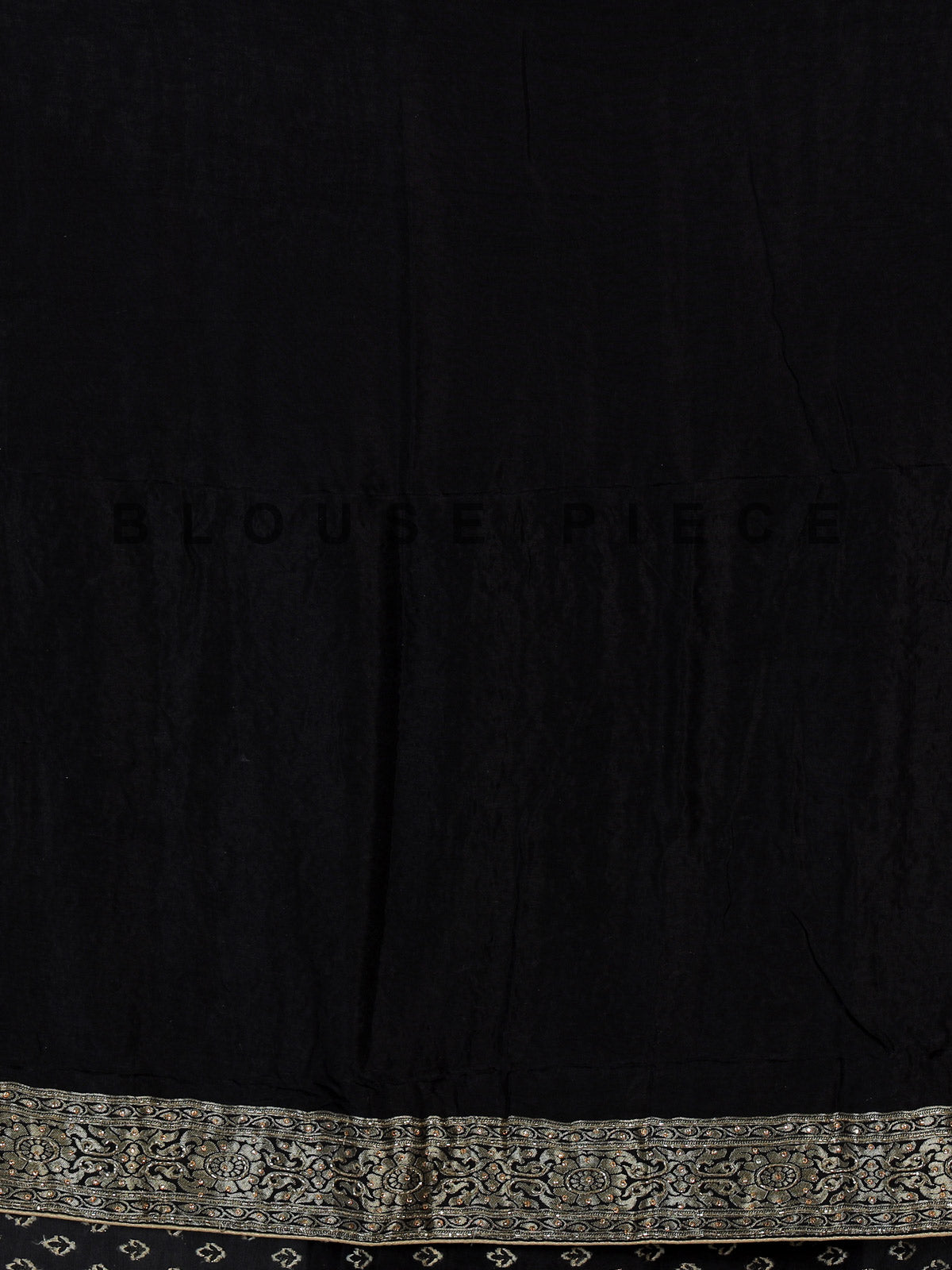Black royal dola silk saree with zari