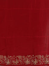 Off white dola silk shaded saree with elegant festive