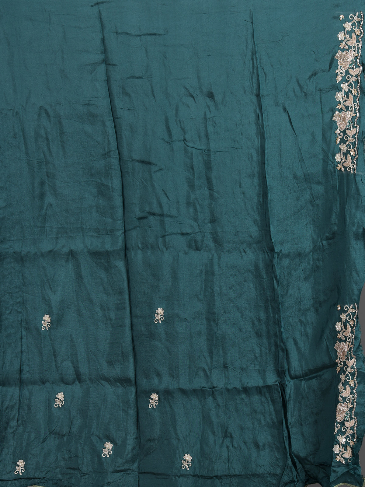 Rama green tissue silk saree with elegant festive craftsmanship