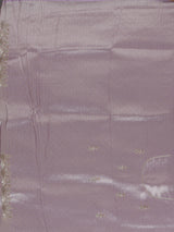 Light purple ziraf silk designer saree with intricate