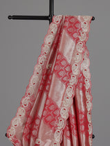 Red tissue silk bridal festive saree