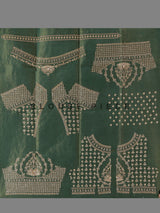 Pastel green silk unstitched wedding wear lehenga choli