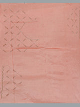Graceful peach shaded dola shimmer saree for festive occasions
