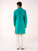 Sky blue premium terry rayon festive kurta suit