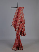 Red bandhani georgette heritage festive saree