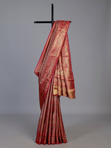 Rani pink art tissue kanjivaram heritage saree