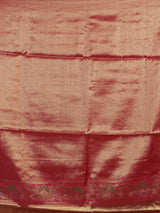 Rani pink art tissue kanjivaram heritage saree