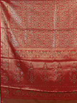 Red art tissue kanjivaram banarasi festive saree