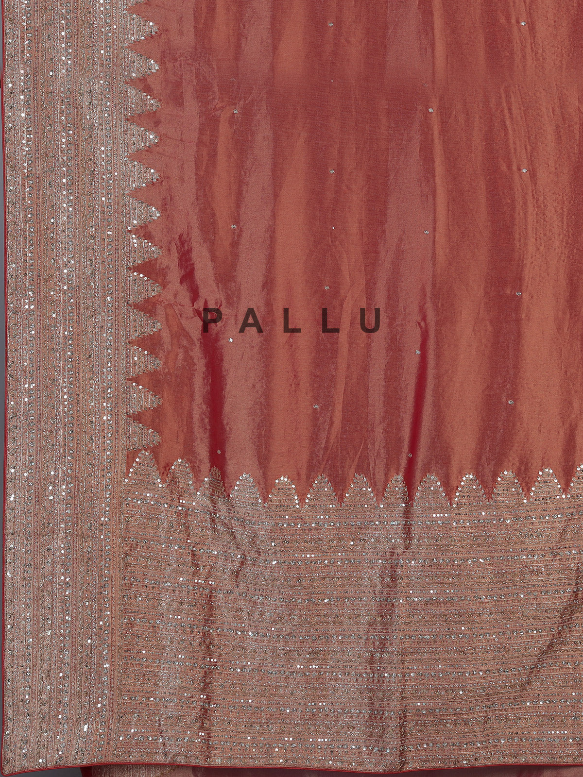 Pastel peach kanjivaram silk designer wedding saree
