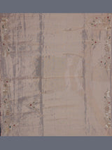 Pastel beige tissue silk bird motif festive saree women