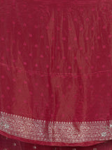 Pink dola silk saree with floral butti designer elegance