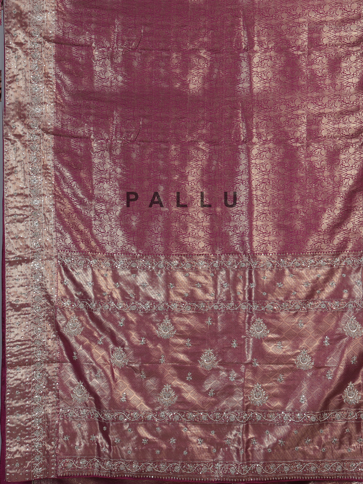 Wine kanjivaram silk festive wedding saree for women