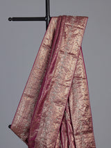 Wine kanjivaram silk festive wedding saree for women